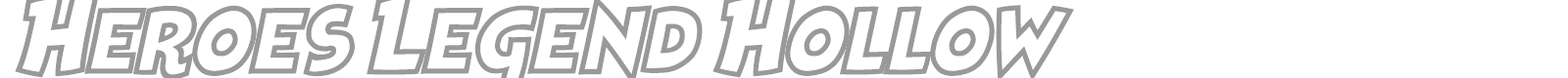 Heroes Legend font preview